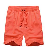 Men\'s Loose Sweatpants Shorts Pants, Casual/Daily Beach Sports Simple Boho Active Solid Mid Rise Drawstring Elasticity Cotton Rayon