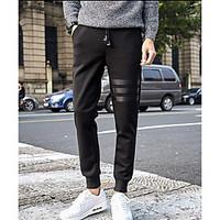 mens straight chinos pants casualdaily work simple solid mid rise draw ...