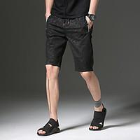 mens mid rise micro elastic straight pants street chic straight camouf ...