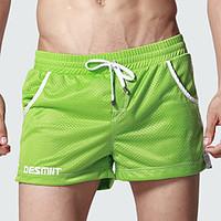 Men\'s Polyester Solid Swim Shorts