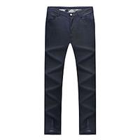 mens high rise inelastic chinos pants simple loose solid