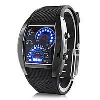 Men\'s Watch Sports Speedometer Style LED Digital Calendar Wrist Watch Cool Watch Unique Watch Fashion Watch