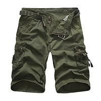 mens mid rise micro elastic shorts pants loose solid