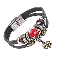 Men\'s Leather Bracelet Jewelry Natural Fashion Leather Alloy Irregular Jewelry For Special Occasion Gift Sports 1pc