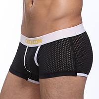 Men\'s underwear pants mesh hollow transparent underwear sexy temptation.