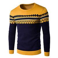 mens casualdaily simple regular pullover solid polka dot striped blue  ...