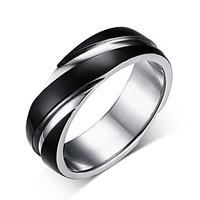 Men\'s Stainless Steel Contracted Twill Ring Hot Style 18 k Gold Plating Ring 3 Colors for male jewelry Wholesale R-057