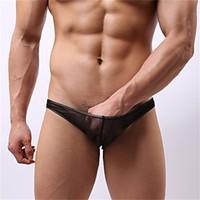 Men Sexy Solid Ultra Sexy Panties Briefs Underwear, Acrylic