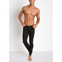 men sports solid long johns mens 100 cotton long underwears