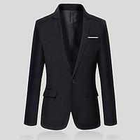 mens long sleeve regular blazer cotton polyester pure men ol suit