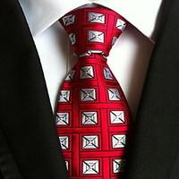 men wedding cocktail necktie at work red white colors tie