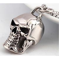 Men\'s Pendant Necklaces Jewelry Skull / Skeleton Titanium Steel Fashion Personalized Punk Jewelry 147 Wedding