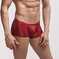 Men Solid Shaping Panties Boxers Underwear, Polyester