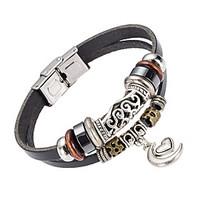 mens leather bracelet jewelry natural fashion leather alloy irregular  ...