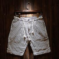 mens mid rise micro elastic shorts pants simple loose striped