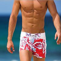 Men\'s Cotton Blends Floral Swim Shorts
