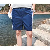 mens mid rise micro elastic shorts pants street chic loose solid