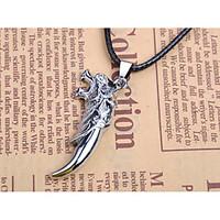 mens pendant necklaces jewelry alloy dangling style animal design blac ...