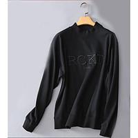 mens casualdaily simple sweatshirt solid letter round neck strenchy co ...