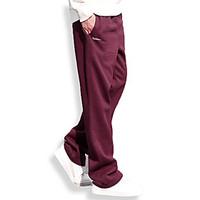 mens high rise stretchy chinos pants simple loose solid