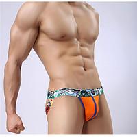 Men Sexy Print G-string Underwear, Cotton