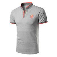 mens casualdaily formal sports simple polo solid shirt collar short sl ...