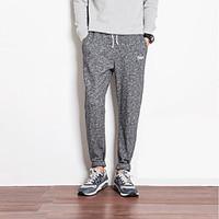 mens mid rise micro elastic sweatpants pants active harem solid