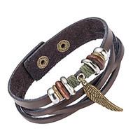 mens leather bracelet jewelry natural fashion leather alloy irregular  ...