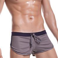 men sexy solid shorties boyshorts panties boxer briefs polyester