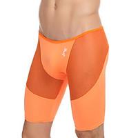 Men\'s fitness pants high stretch nylon silk mesh breathable sexy Home Furnishing pants