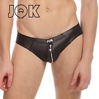 Men\'s Underwear Nylon/Patent Leather Briefs