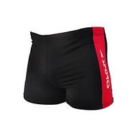 mens cotton spandex color block swim shorts