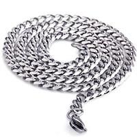 Men\'s Fashion All Match Titanium Steel Chain Necklace Christmas Gifts