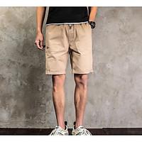 mens mid rise inelastic chinos pants simple straight solid