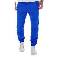 mens mid rise inelastic chinos pants street chic slim pure color solid