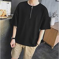 mens casualdaily simple t shirt solid crew neck short sleeve cotton