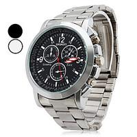 mens watch quartz casual wrist watch alloy band fashion watch cool wat ...