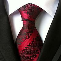 men wedding cocktail necktie at work red muticolors tie