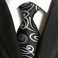 men wedding cocktail necktie at work black white colors tie