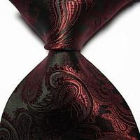 men wedding cocktail necktie at work black wine flower tie