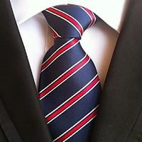 Men Wedding Cocktail Necktie At Work Blue Red Muticolos Tie