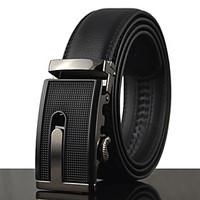 mens leather wide belt work casual solid