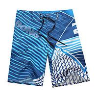 mens quick drying breathable beach swim shorts print polyester green b ...