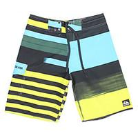 mens quick drying breathable beach swim shorts striped print polyester ...