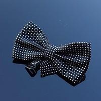 Men\'s Polyester Bow Tie, Party Work Casual Polka Dot All Seasons