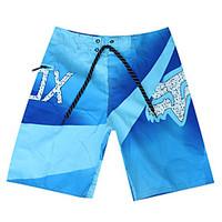 mens simple quick drying breathable beach swim shorts print polyester  ...