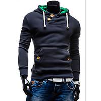 mens long sleeve hoodie sweatshirt cotton pure