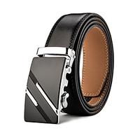 mens business ratchet belt luxurious genuine leather