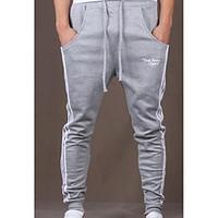 mens straight harem chinos sweatpants pants casualdaily simple solid m ...