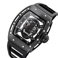 Men\'s Unisex Skeleton Watch Fashion Watch Wrist watch Japanese Quartz Water Resistant / Water Proof Noctilucent Punk Silicone BandVintage
